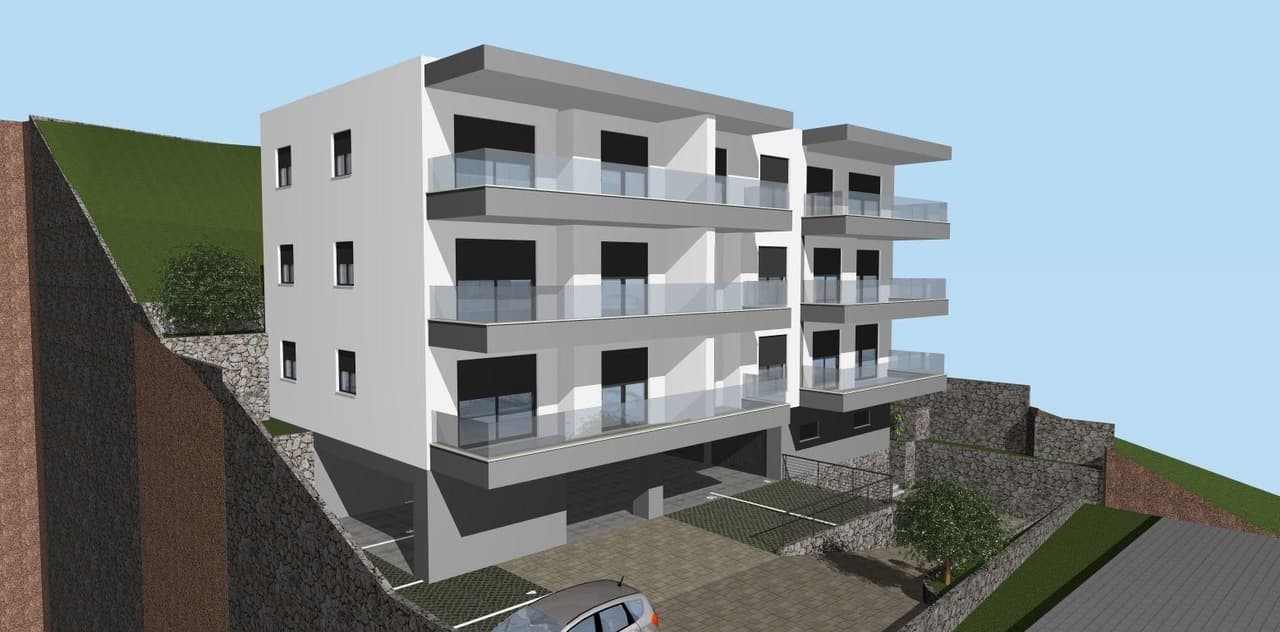 Makarska, dvosoban stan iznad centra, 69.78m2