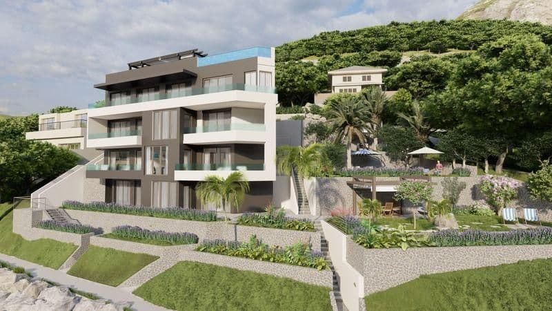 Drvenik, luksuzna novogradnja prvi red od mora, 78 m2